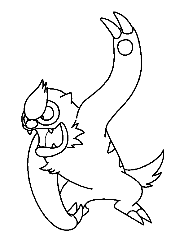 Plansa de colorat cu Pokemon 47 42